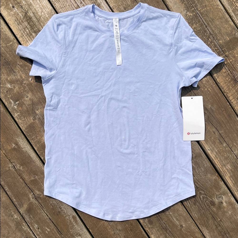 lululemon athletica Sky Blue Short Sleeve Tee